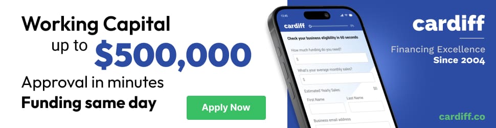 Cardiff small business loan up to 0K, fast approval, same-day funding.