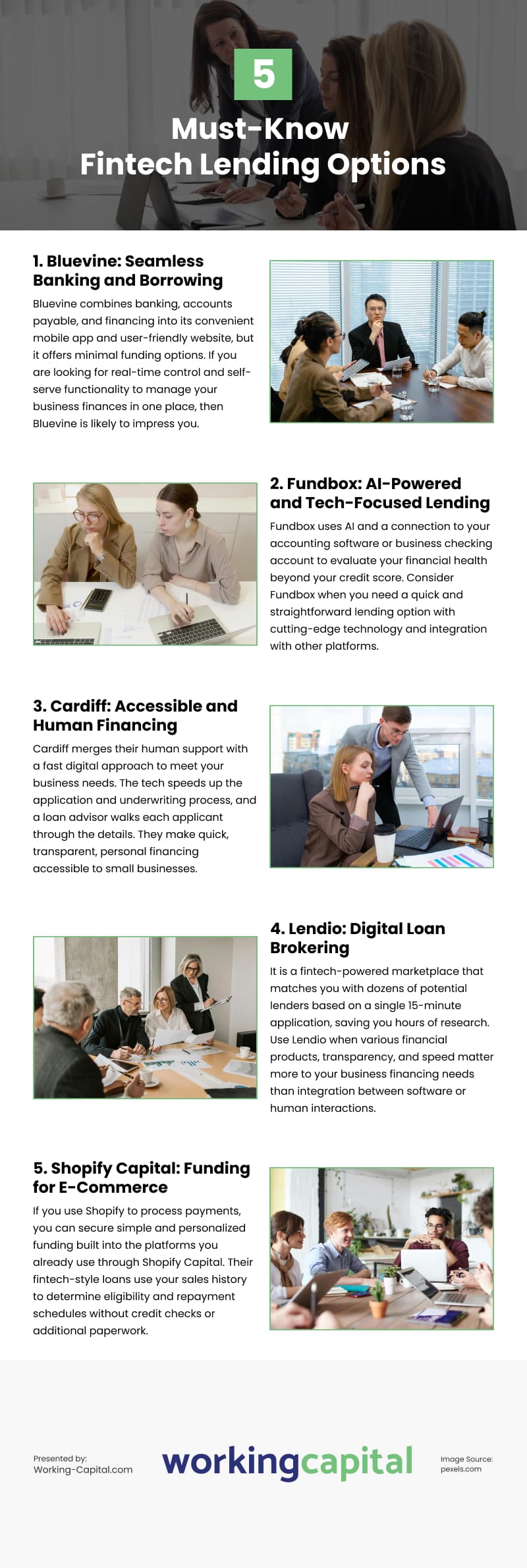 5 Must-Know Fintech Lending Options Infographic