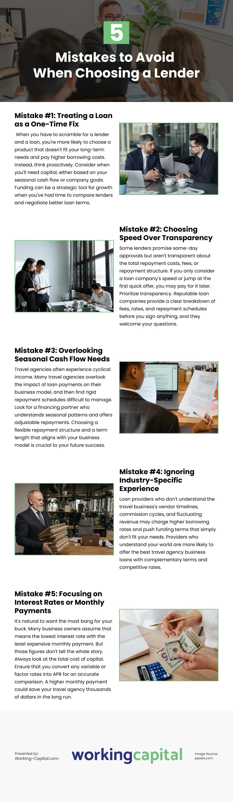 5 Mistakes to Avoid When Choosing a Lender Infographic 5 Mistakes to Avoid When Choosing a Lender Infographic