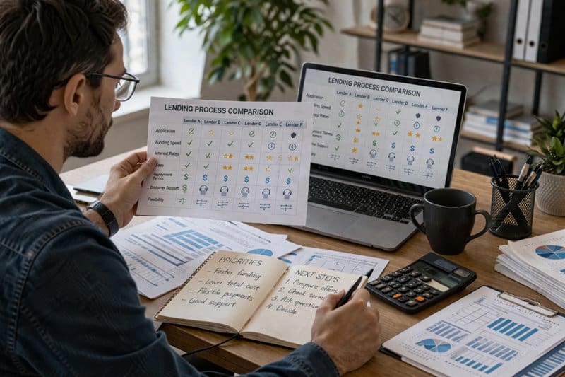 Comparing the Lending Process of Top Online Business Loan Providers